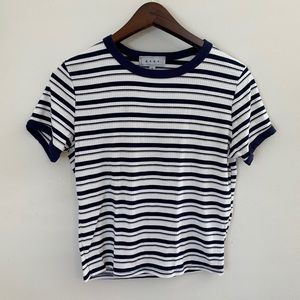 💫SOLD💫 Gaze striped ribbed tee